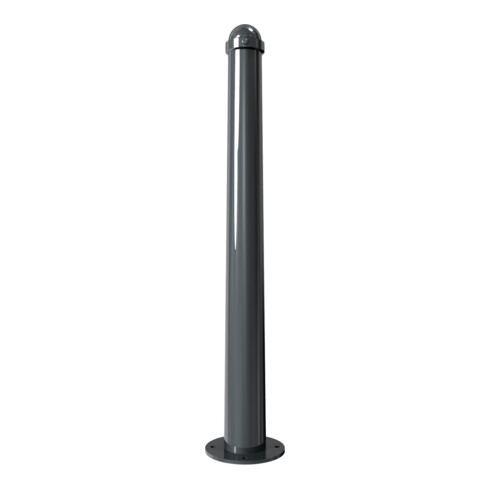 Schake Absperrpoller aus Stahl, ortsfest zum Aufdübeln konisch 102mm/76mm+ Zierkappe, verzinkt, beschichtet,