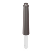 Schake Absperrpoller, herausnehmbar + Dreikantverschluß konisch 168mm/96mm + Zierkappe verzinkt, beschichtet, RAL 8019-5