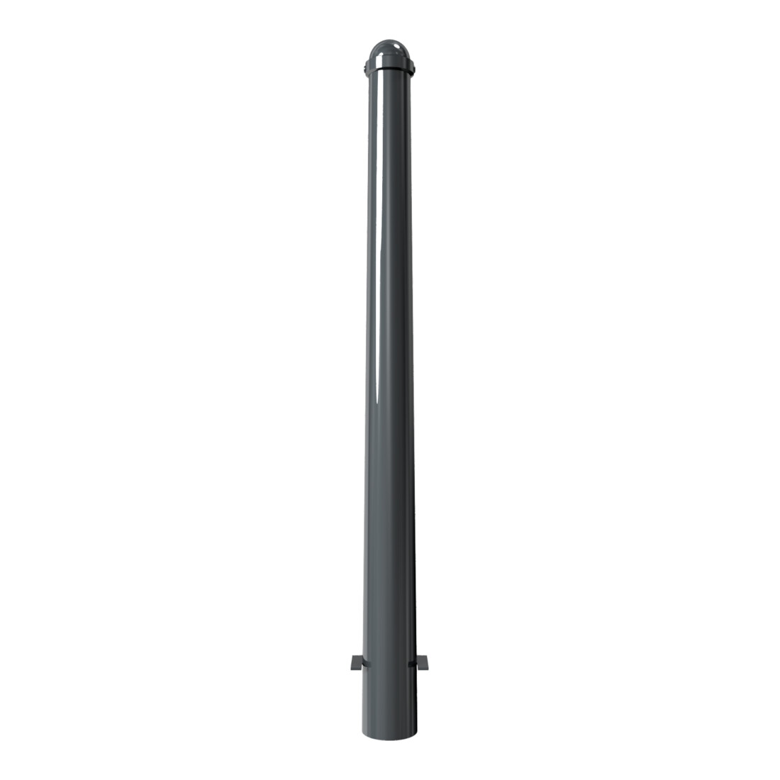 Schake Absperrpoller, ortsfest konisch 102mm/76mm + Zierkappe verzinkt, beschichtet,