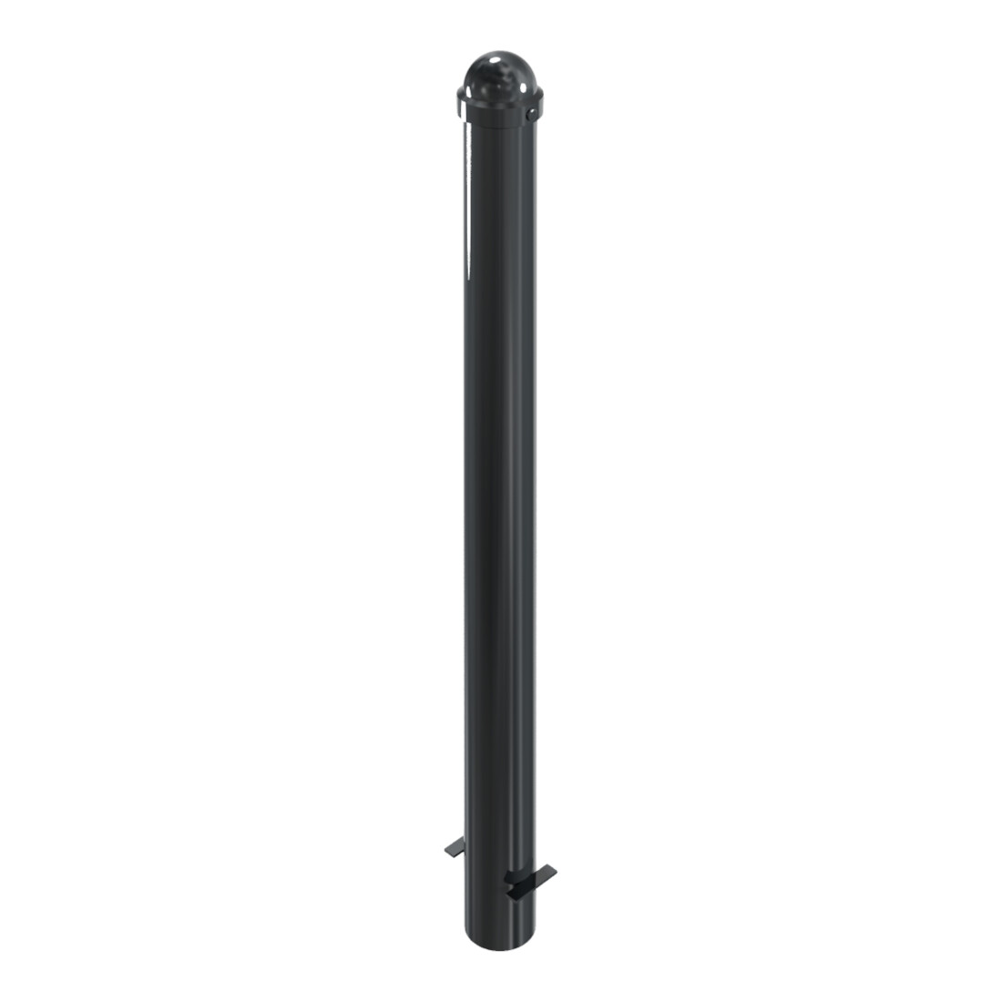 Schake Absperrpoller, ortsfest konisch 102mm/76mm + Zierkappe verzinkt, beschichtet,