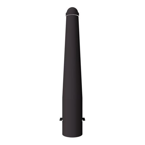 Schake Absperrpoller, ortsfest konisch 168mm/96mm + Zierkappe verzinkt, beschichtet, RAL 8019