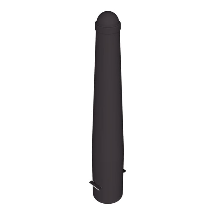 Schake Absperrpoller, ortsfest konisch 168mm/96mm + Zierkappe verzinkt, beschichtet, RAL 8019