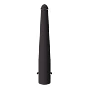 Schake Absperrpoller, ortsfest konisch 168mm/96mm + Zierkappe verzinkt, beschichtet, RAL 8019-5