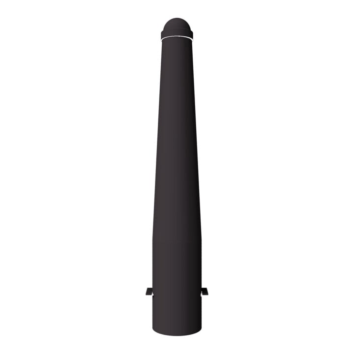 Schake Absperrpoller, ortsfest konisch 168mm/96mm + Zierkappe verzinkt, beschichtet, RAL 8019