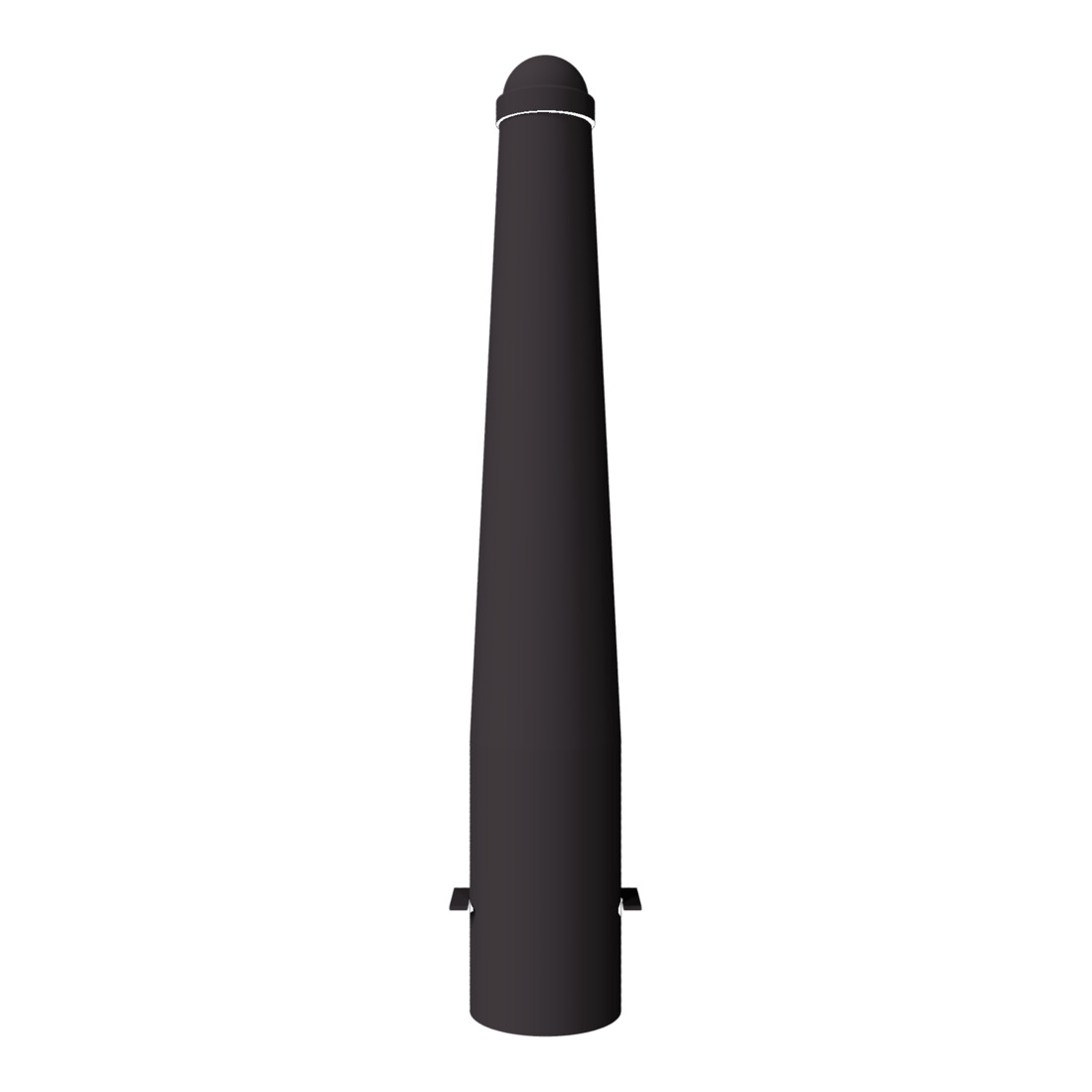 Schake Absperrpoller, ortsfest konisch 168mm/96mm + Zierkappe verzinkt, beschichtet, RAL 8019