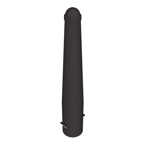 Schake Absperrpoller, ortsfest konisch 168mm/96mm + Zierkappe verzinkt, beschichtet, RAL 8019