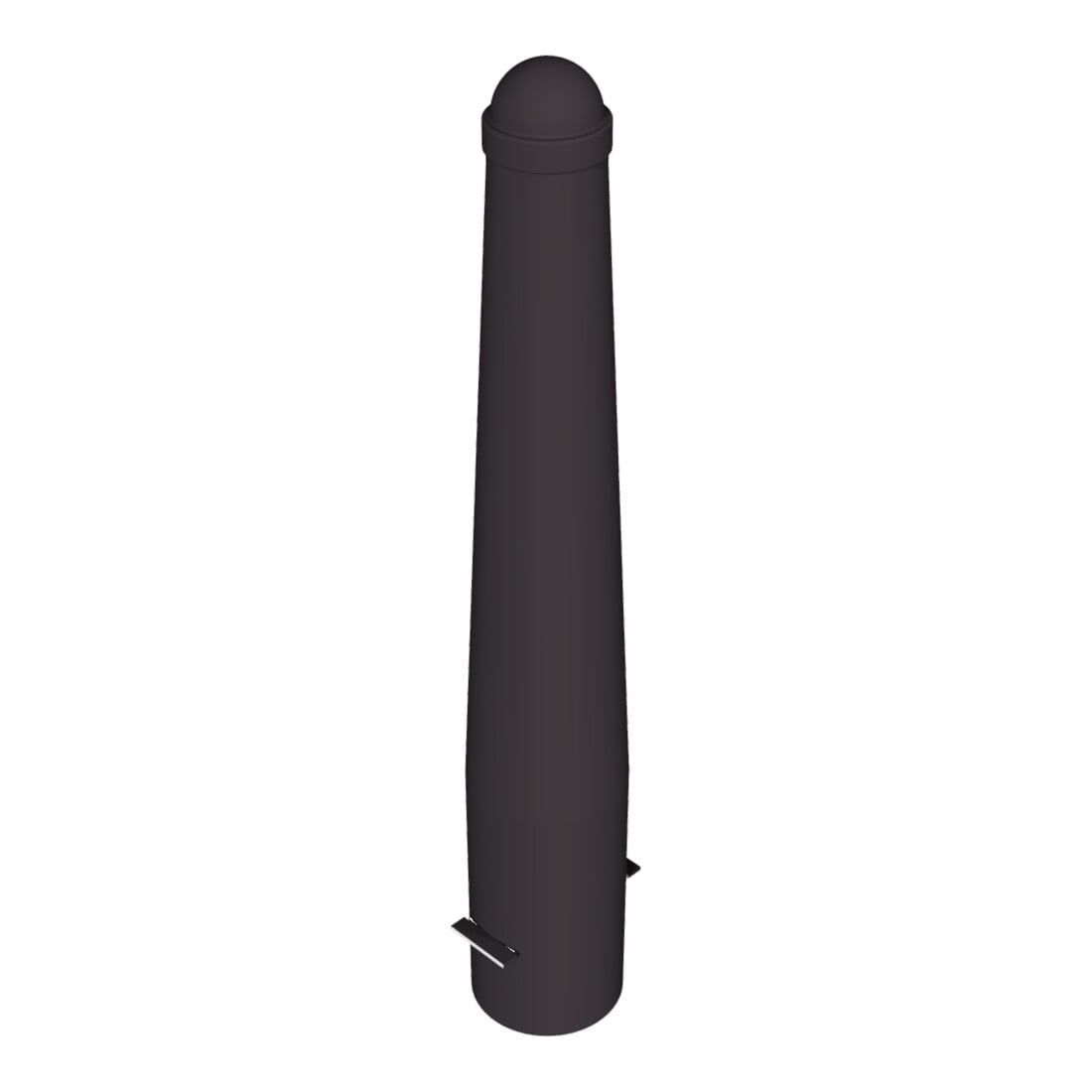 Schake Absperrpoller, ortsfest konisch 168mm/96mm + Zierkappe verzinkt, beschichtet, RAL 8019