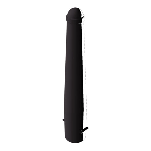Schake Absperrpoller, ortsfest konisch 168mm/96mm + Zierkappe verzinkt, beschichtet, RAL 8019