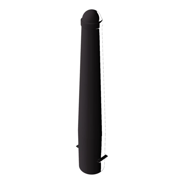 Schake Absperrpoller, ortsfest konisch 168mm/96mm + Zierkappe verzinkt, beschichtet, RAL 8019