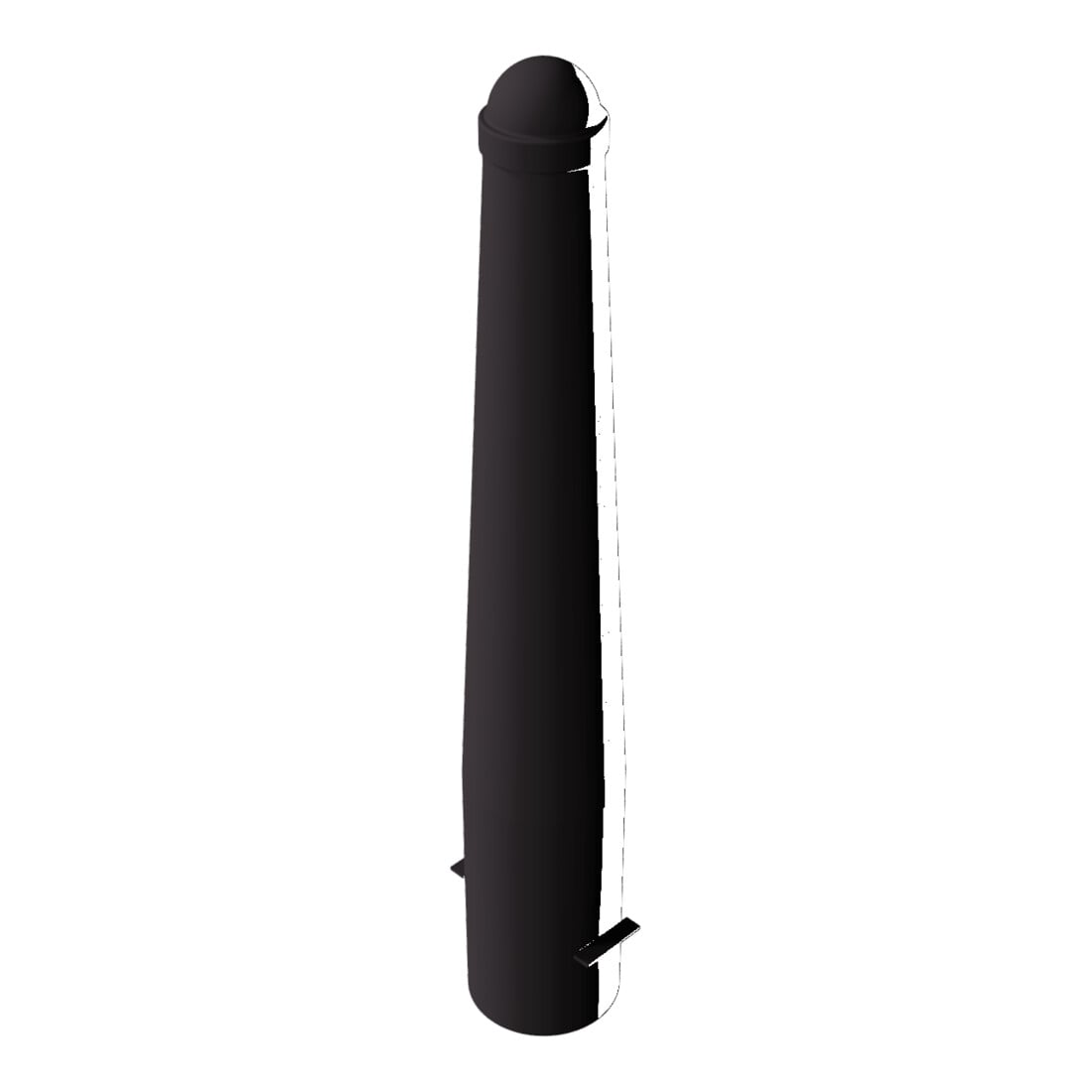 Schake Absperrpoller, ortsfest konisch 168mm/96mm + Zierkappe verzinkt, beschichtet, RAL 8019
