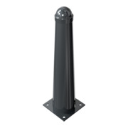 Schake Absperrpoller, ortsfest zum Aufdübeln konisch 168mm/96mm + Zierkappe, verzinkt, beschichtet, RAL 8019-4