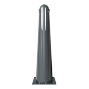 Schake Absperrpoller, ortsfest zum Aufdübeln konisch 168mm/96mm + Zierkappe, verzinkt, beschichtet, RAL 8019-5