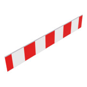 Schake Absperrschranke 250mm hoch für Bau-Schrankenzaun, mit Folie Typ RA1/A rot / weiß