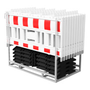 Schake Absperrschrankegitter SET3, mit Lampenadapter, mit Folie rot/weiß, RA2/B (Art.-Nr.33420KA2)
