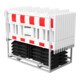 Schake Absperrschrankegitter SET3, ohne Adapter, Folie rot/weiß, Typ RA2/B (Art.-Nr.33420K2)-1