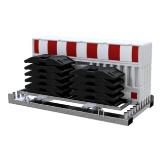 Schake Absperrschrankengitter SET 1, ohne Lampenadapter, Folie rot/weiß, Typ RA2/B (Art.-Nr. 33620K2)