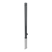 Schake Absperrstilpfosten Typ 464FB, herausnehmbar + Dreikantverschluß, Ø 60mm + Zierkopf, beschichtet-4
