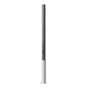 Schake Absperrstilpfosten Typ 464FB, herausnehmbar + Dreikantverschluß, Ø 60mm + Zierkopf, beschichtet-5