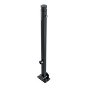 Schake Absperrstilpfosten Typ 464FUB, umlegbar + Dreikantverschluß, Ø 60mm + Zierkopf, beschichtet-2