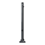 Schake Absperrstilpfosten Typ 464FUB, umlegbar + Dreikantverschluß, Ø 60mm + Zierkopf, beschichtet-5