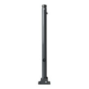 Schake Absperrstilpfosten Typ 464FUB, umlegbar + Dreikantverschluß, Ø 60mm + Zierkopf, beschichtet-5