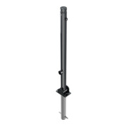 Schake Absperrstilpfosten Typ 464FUHB, umlegbar + Dreikantverschluß, Ø 60mm + Zierkopf, beschichtet-2