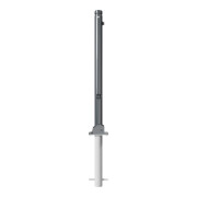 Schake Absperrstilpfosten Typ 464FUHB, umlegbar + Dreikantverschluß, Ø 60mm + Zierkopf, beschichtet-5