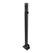 Schake Absperrstilpfosten Typ 464UZB, umlegbar + Profilzylinder, Ø 60mm + Zierkopf, beschichtet-5