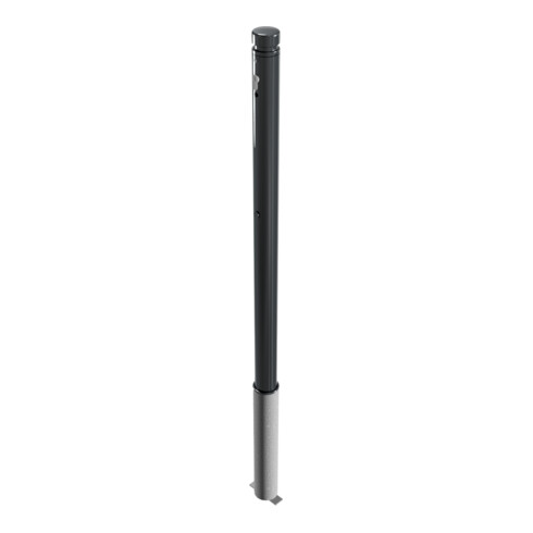 Schake Absperrstilpfosten Typ 464ZB, herausnehmbar + Profilzylinder, Ø 60mm + Zierkopf, beschichtet