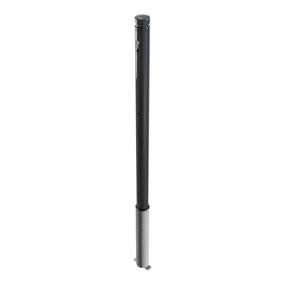 Schake Absperrstilpfosten Typ 464ZB, herausnehmbar + Profilzylinder, Ø 60mm + Zierkopf, beschichtet