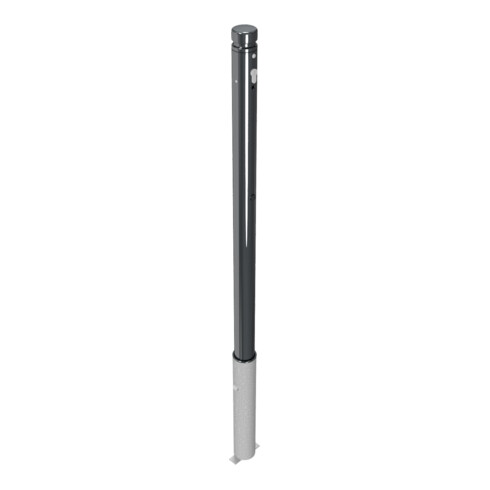 Schake Absperrstilpfosten Typ 464ZB, herausnehmbar + Profilzylinder, Ø 60mm + Zierkopf, beschichtet