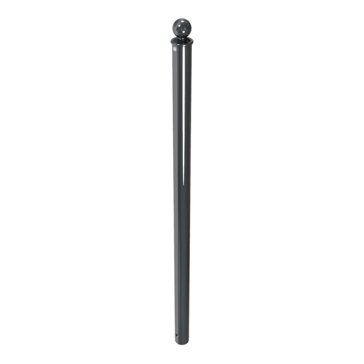 Schake Absperrstilpfosten Typ 465B, ortsfest, zum Einbetonieren, Ø 60mm + Kugelkopf, beschichtet,