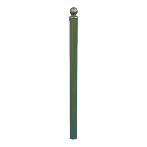 Schake Absperrstilpfosten Typ 465FUB, umlegbar + Dreikantverschluß, Ø 60mm + Kugelkopf, beschichtet,
