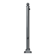 Schake Absperrstilpfosten Typ 465FUB, umlegbar + Dreikantverschluß, Ø 60mm + Kugelkopf, beschichtet,-2