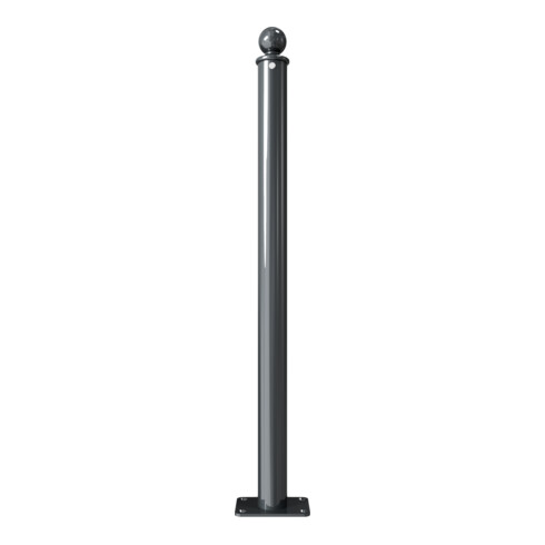 Schake Absperrstilpfosten Typ 465PB, ortsfest, Ø 60mm + Kugelkopf, beschichtet,
