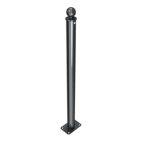 Schake Absperrstilpfosten Typ 465PB, ortsfest, Ø 60mm + Kugelkopf, beschichtet,