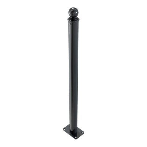 Schake Absperrstilpfosten Typ 465PB, ortsfest, Ø 60mm + Kugelkopf, beschichtet,