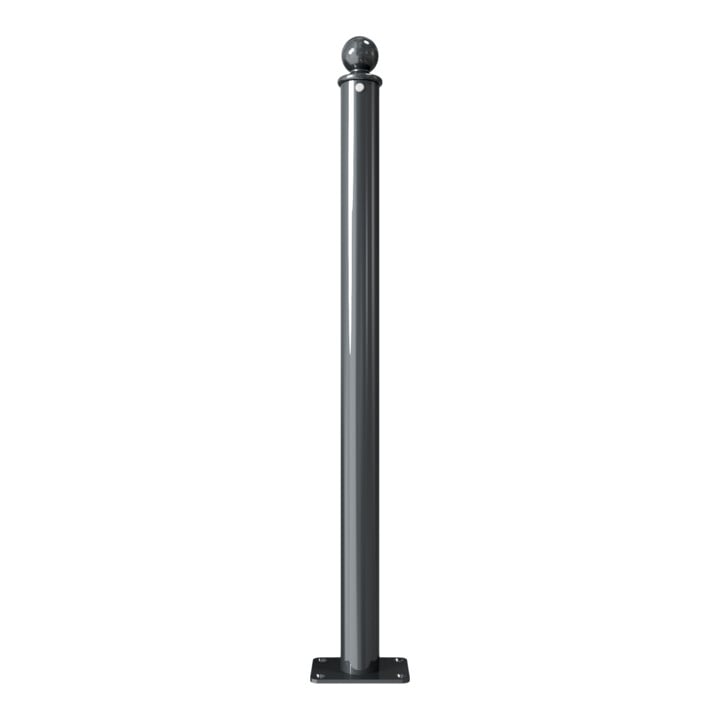 Schake Absperrstilpfosten Typ 465PB, ortsfest, Ø 60mm + Kugelkopf, beschichtet,