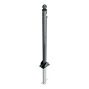 Schake Absperrstilpfosten Typ 465UZHB, umlegbar + Profilzylinder, zum Einbetonieren, Ø 60mm + Kugelkopf, beschichtet,-4