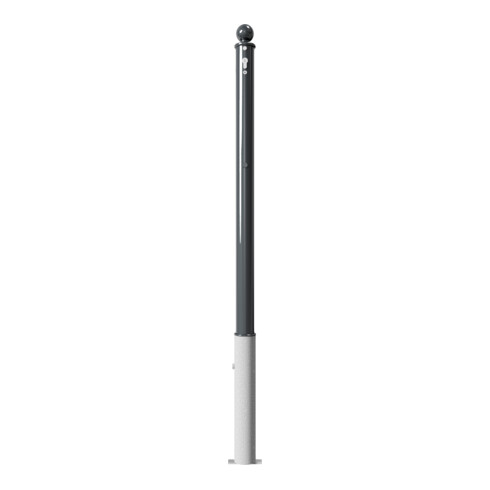 Schake Absperrstilpfosten Typ 465ZB, herausnehmbar + Profilzylinder, Ø 60mm + Kugelkopf, beschichtet,