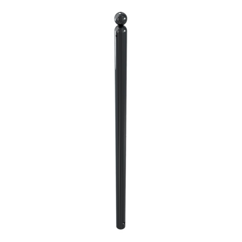 Schake Absperrstilpfosten Typ 466B, ortsfest, zum Einbetonieren, Ø 60mm + Kugelkopf, beschichtet,