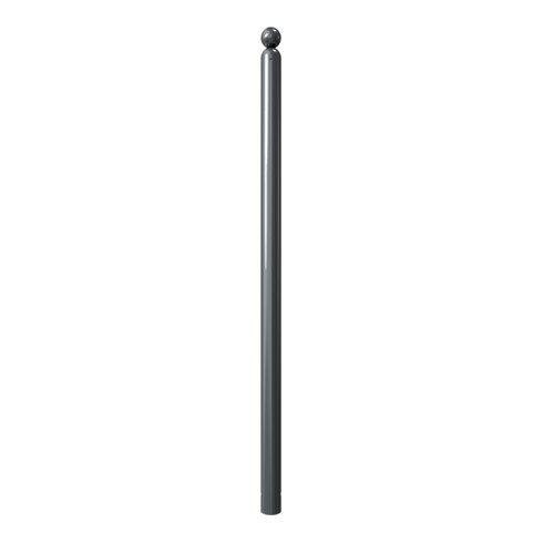 Schake Absperrstilpfosten Typ 466B, ortsfest, zum Einbetonieren, Ø 60mm + Kugelkopf, beschichtet,