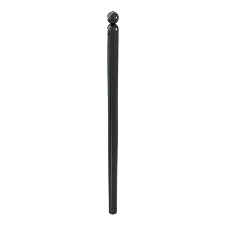 Schake Absperrstilpfosten Typ 466B, ortsfest, zum Einbetonieren, Ø 60mm + Kugelkopf, beschichtet,