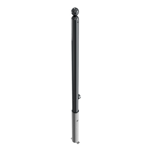 Schake Absperrstilpfosten Typ 466FB, herausnehmbar + Dreikantverschluß, Ø 60mm + Kugelkopf, beschichtet,