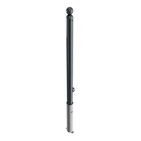 Schake Absperrstilpfosten Typ 466FB, herausnehmbar + Dreikantverschluß, Ø 60mm + Kugelkopf, beschichtet,