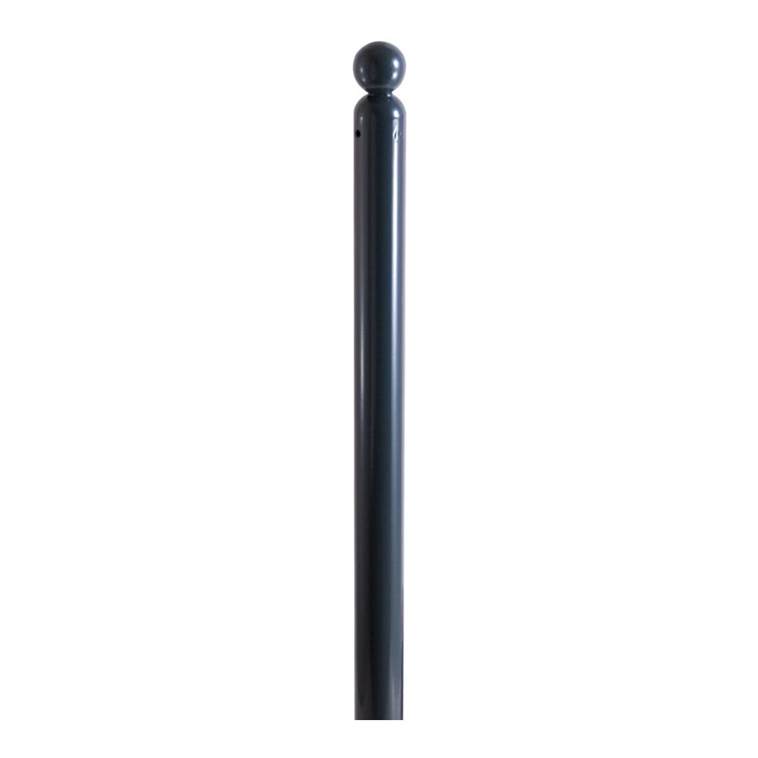 Schake Absperrstilpfosten Typ 466FB, umlegbar + Dreikantverschluß, Ø 60mm + Kugelkopf, beschichtet, + 2 Ösen
