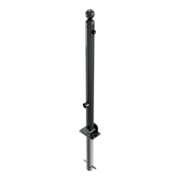 Schake Absperrstilpfosten Typ 466FUHB, umlegbar + Dreikantverschluß, zum Einbetonieren, Ø 60mm + Kugelkopf, beschichtet,-4