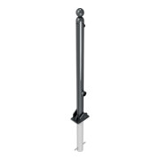 Schake Absperrstilpfosten Typ 466FUHB, umlegbar + Dreikantverschluß, zum Einbetonieren, Ø 60mm + Kugelkopf, beschichtet,-4