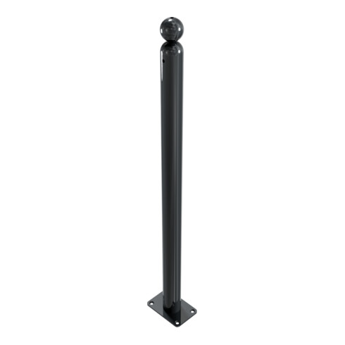Schake Absperrstilpfosten Typ 466PB, ortsfest, Ø 60mm + Kugelkopf, beschichtet,