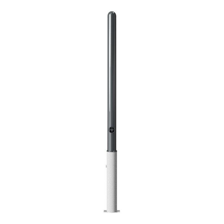 Schake Absperrstilpfosten Typ 468FB, herausnehmbar + Dreikantverschluß, Ø 60mm + Halbkugel, beschichtet,